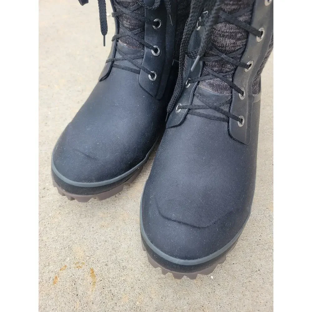 Bogs Arcata Knit Women's Waterproof Snow Boots Black Size 10